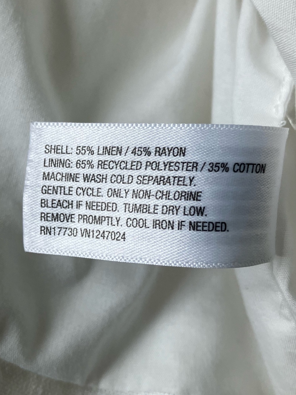 A NEW DAY White Linen Blend Minimalistic Light Weight Vest XXL - Picture 10 of 11